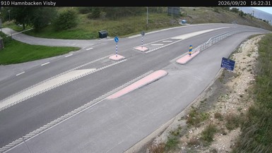 Bild från vägkamera: Hamnbacken Visby (väglagskamera)