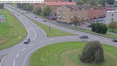 Bild från vägkamera: Alingsås Svearondellen