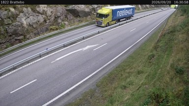 Bild från vägkamera: Brattebro (väglagskamera)
