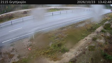 Bild från vägkamera: Gryttjesjön (väglagskamera)