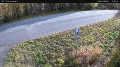 Bild från vägkamera: Forsmark 2 (väglagskamera)