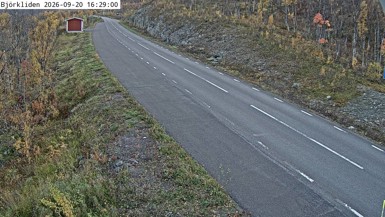 Bild från vägkamera: Björkliden