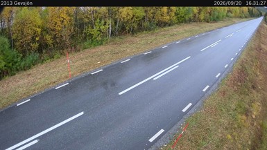 Bild från vägkamera: Gevsjön (väglagskamera)