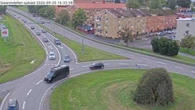 Bild från vägkamera: Alingsås Svearondellen