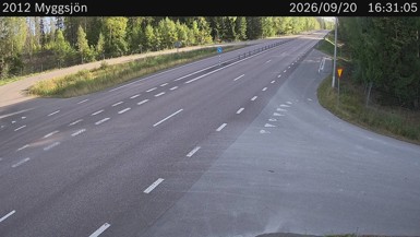 Bild från vägkamera: Myggsjön (väglagskamera)