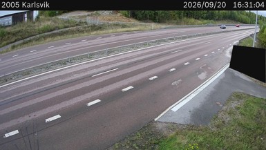 Bild från vägkamera: Karlsvik (väglagskamera)