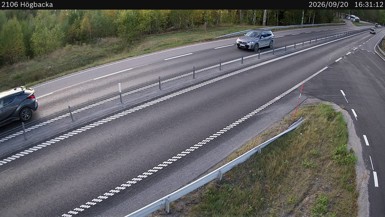 Bild från vägkamera: Högbacka (väglagskamera)