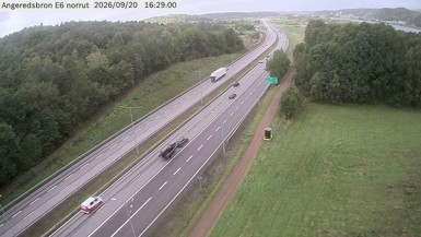 Bild från vägkamera: Angeredsbron norrut