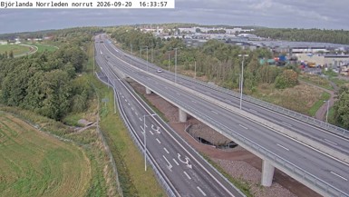 Bild från vägkamera: Björlanda Norrut