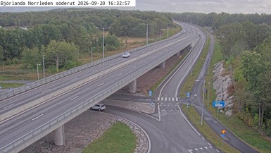 Bild från vägkamera: Björlanda Söderut