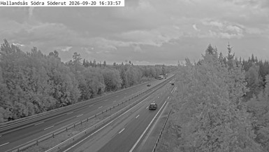 Bild från vägkamera: Hallandsås Södra söderut