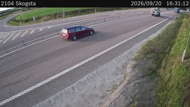 Bild från vägkamera: Skogsta (väglagskamera)