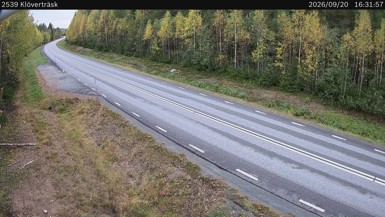 Bild från vägkamera: Klöverträsk (väglagskamera)