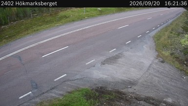 Bild från vägkamera: Hökmarksberget (väglagskamera)