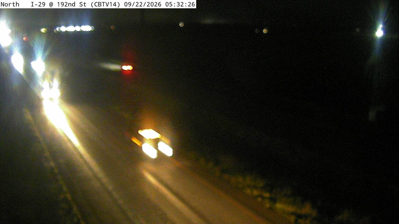 Photo from camera: CB - I-29 @ MM 44.6 (192nd St)