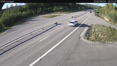Bild från vägkamera: Ljungan (väglagskamera)