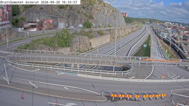 Bild från vägkamera: Brattåsmotet österut