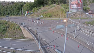 Bild från vägkamera: Brattåsmotet norrut