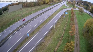 Bild från vägkamera: Lyckornamotet Norrut