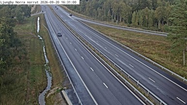 Bild från vägkamera: Ljungby Norra