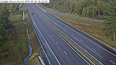 Bild från vägkamera: Ljungby Norra