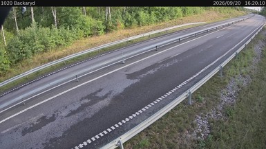 Bild från vägkamera: Backaryd (väglagskamera)