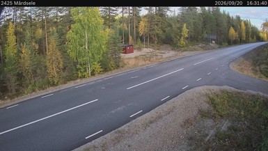 Bild från vägkamera: Mårdsele (väglagskamera)