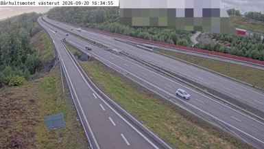 Bild från vägkamera: Bårhultsmotet västerut