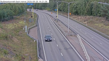 Bild från vägkamera: Skultorpstunneln Norra Bom