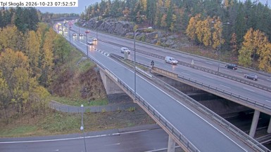 Bild från vägkamera: Tpl Skogås