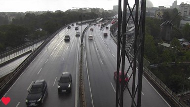Bild från vägkamera: Johanneshovsbron S