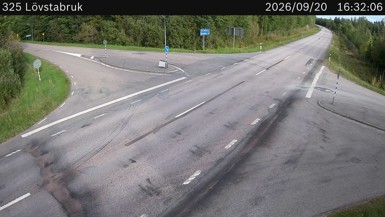 Bild från vägkamera: Lövstabruk (väglagskamera)