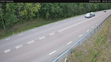 Bild från vägkamera: Hamnäs (väglagskamera)