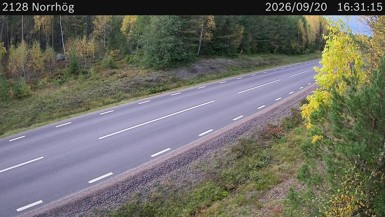 Bild från vägkamera: Norrhög (väglagskamera)
