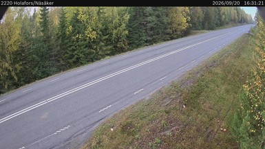 Bild från vägkamera: Holafors/Näsåker (väglagskamera)