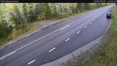 Bild från vägkamera: Missenträsk (väglagskamera)