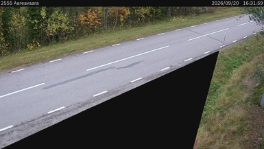 Bild från vägkamera: Aareavaara (väglagskamera)