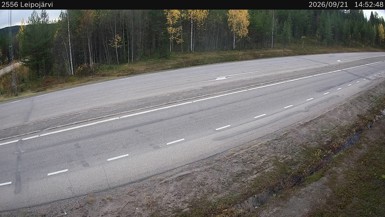 Bild från vägkamera: Leipojärvi (väglagskamera)