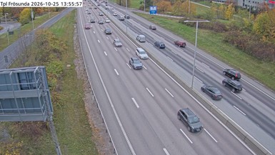 Bild från vägkamera: Trafikplats Frösunda