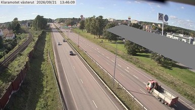 Bild från vägkamera: Klaramotet västerut