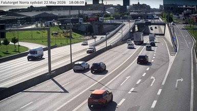 Bild från vägkamera: Falutorget Norra