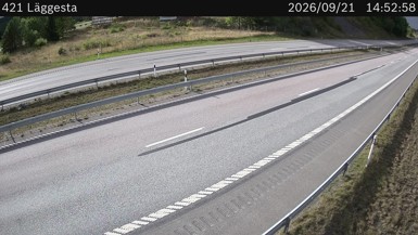 Bild från vägkamera: Läggesta (väglagskamera)