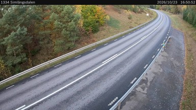 Bild från vägkamera: Simlångsdalen (väglagskamera)