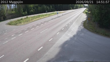 Bild från vägkamera: Myggsjön (väglagskamera)