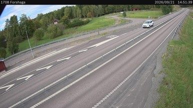 Bild från vägkamera: Forshaga (väglagskamera)