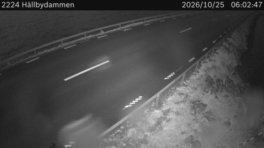 Bild från vägkamera: Hällbydammen (väglagskamera)