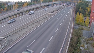 Bild från vägkamera: Motorvägsbron