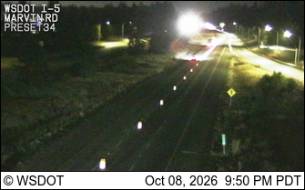 Photo from camera: I-5 at MP 111.9: Marvin Rd