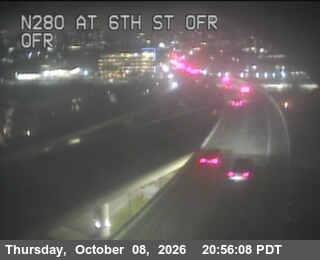 Photo from camera: TV317 -- I-280 : 6th Street Offramp, San Francisco