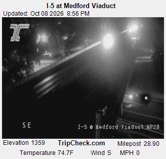 Photo from camera: I-5 at Medford Viaduct